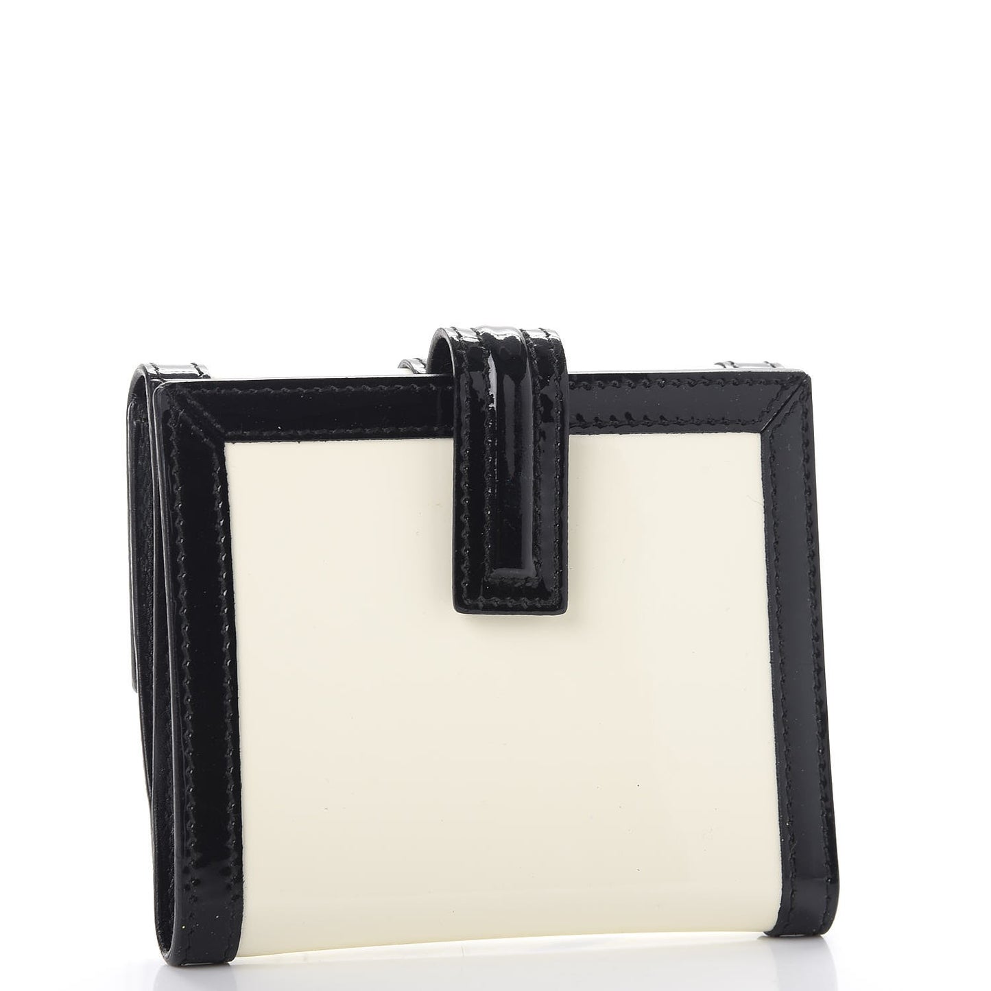 Patent G Compact Wallet White Black
