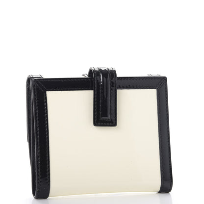 Gucci Patent G Compact Wallet White Black 3 of 11