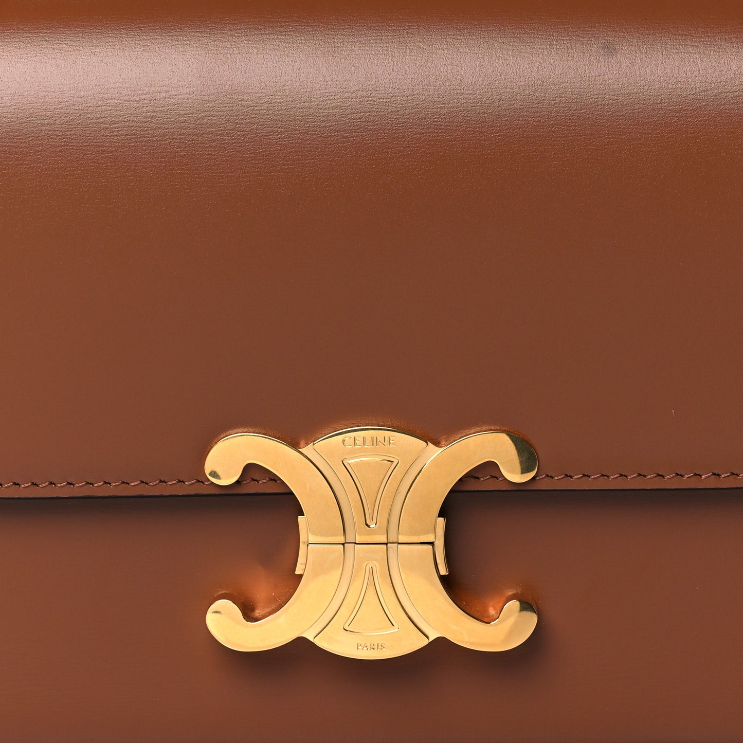 Shiny Calfskin Teen Triomphe Tan