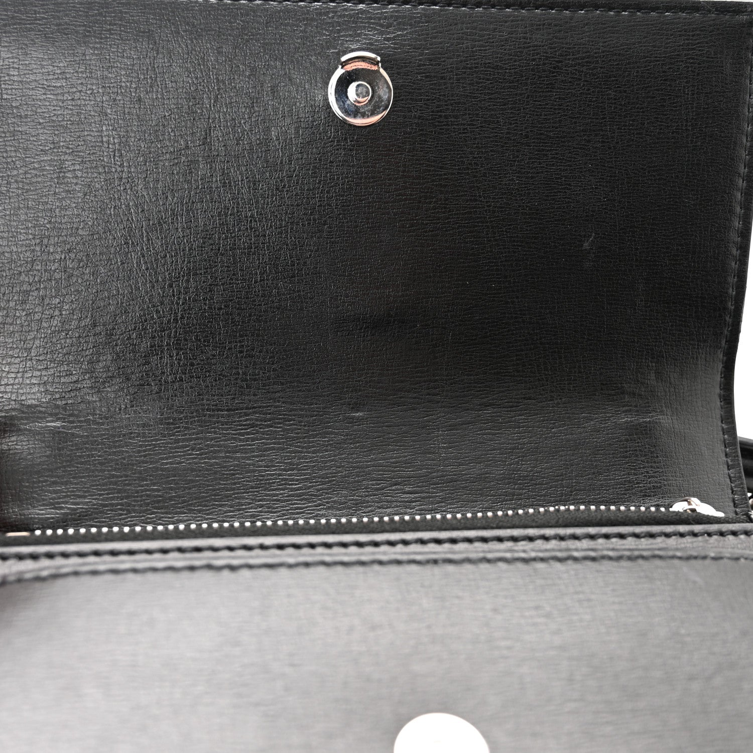 Saint Laurent Calfskin Monogram Sunset Chain Wallet Black 11 of 12