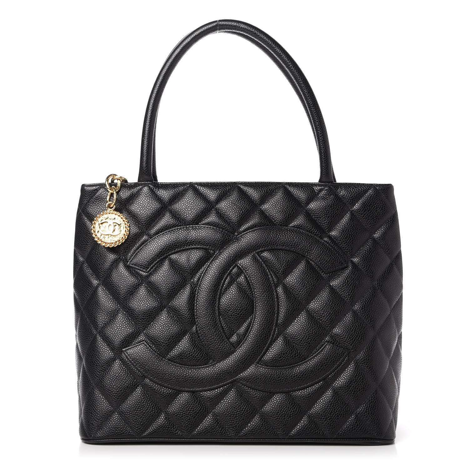 Chanel Caviar Quilted Medallion Tote Black 1 of 12