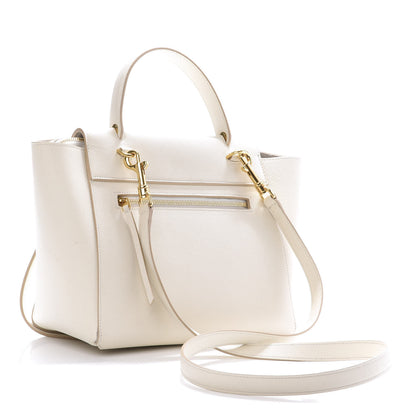 Celine Grained Calfskin Micro Belt Bag White 3 of 10