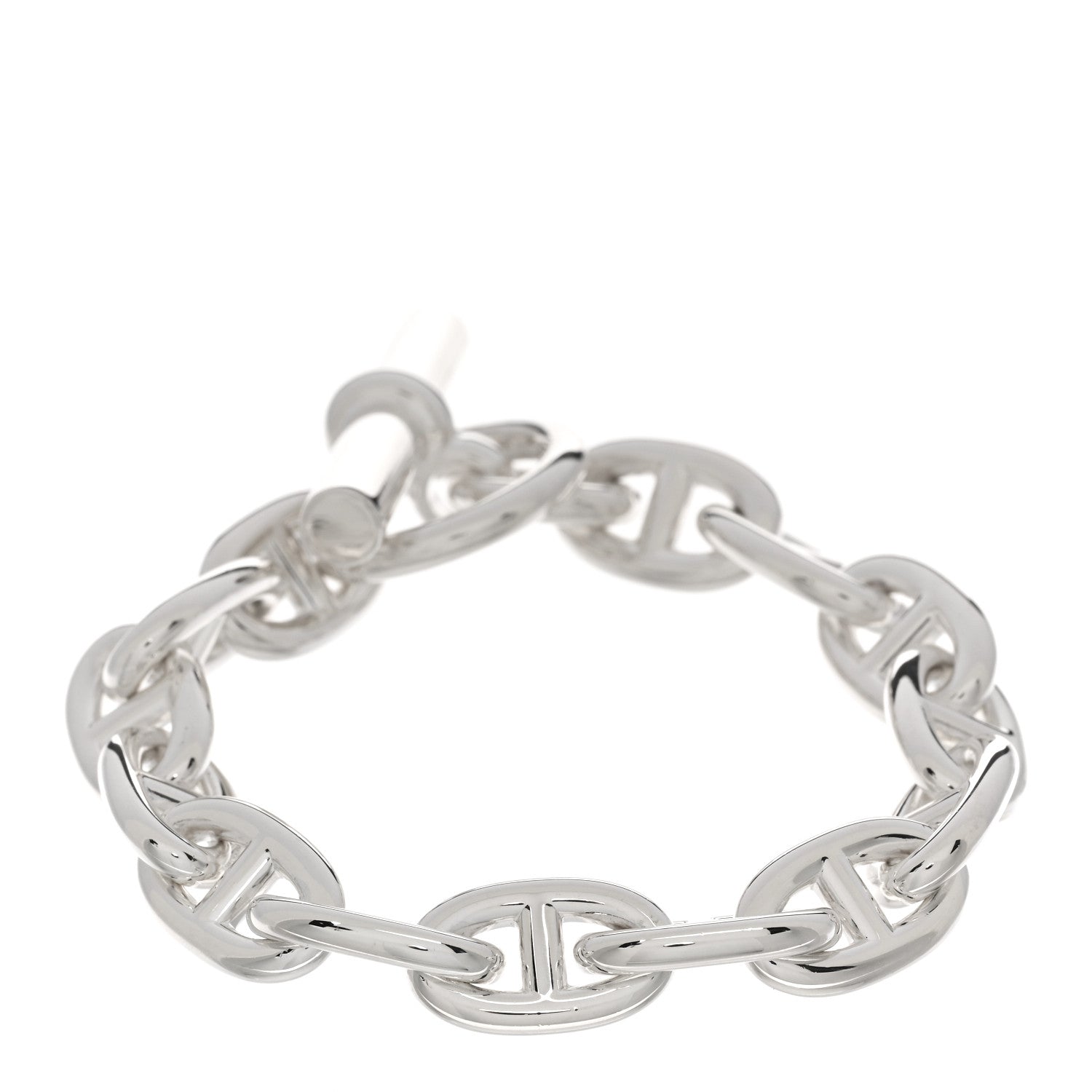 Hermes Sterling Silver MM Chaine d'Ancre Bracelet 2 of 4