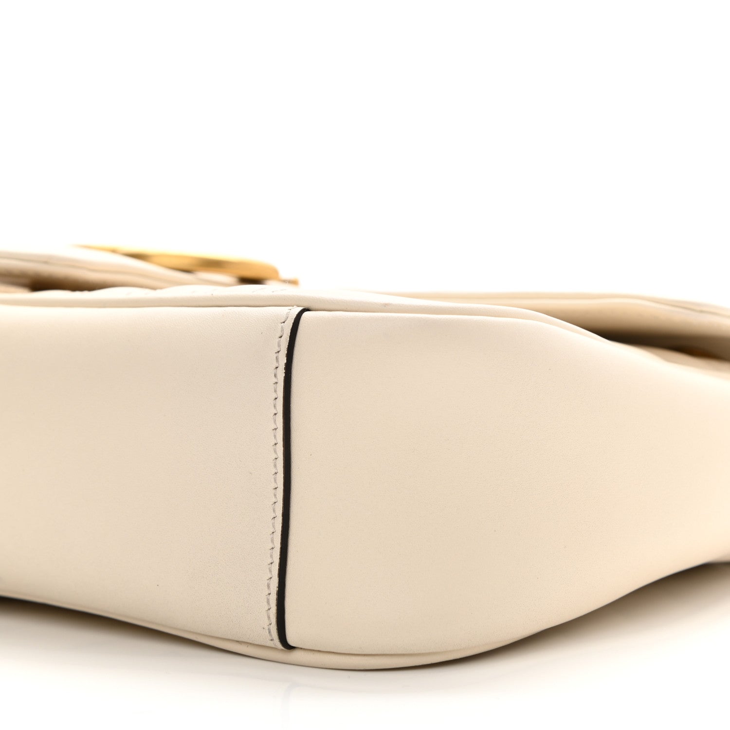 Gucci Calfskin Matelasse Small GG Marmont Shoulder Bag White 11 of 12