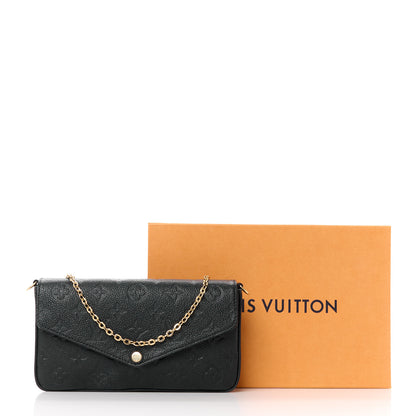 Louis Vuitton Empreinte Pochette Felicie Chain Wallet Black 15 of 15
