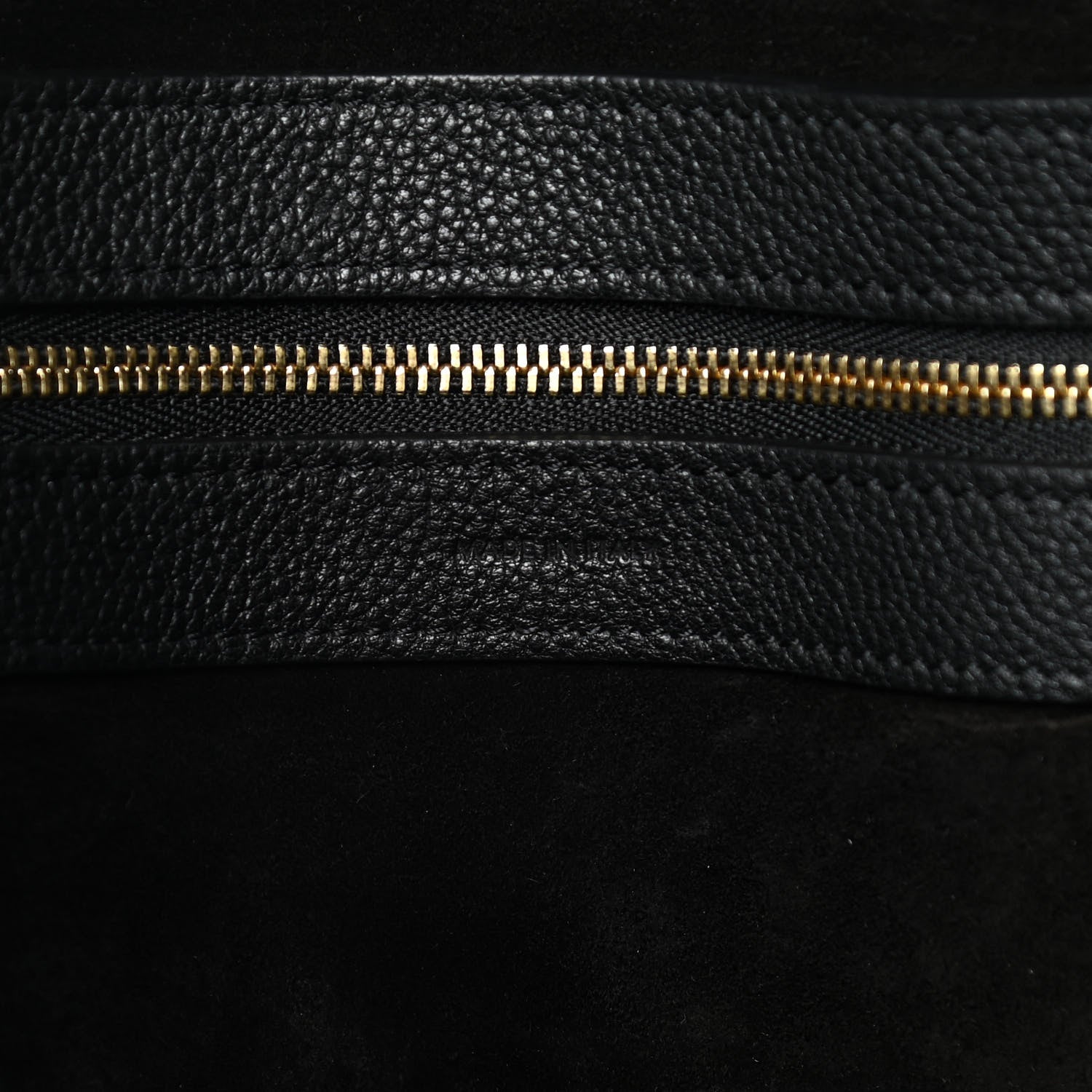 Celine Soft Grained Calfskin Small Belt Cabas Phantom Black 6 of 11