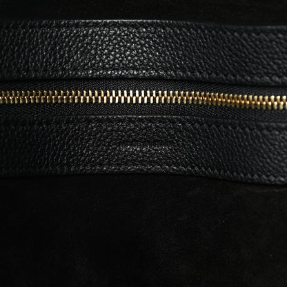 Celine Soft Grained Calfskin Small Belt Cabas Phantom Black 6 of 11