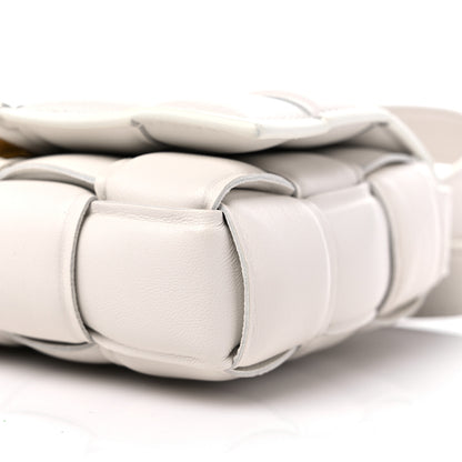 Bottega Veneta Nappa Maxi Intreccio Small Padded Cassette Crossbody Bag White 8 of 9