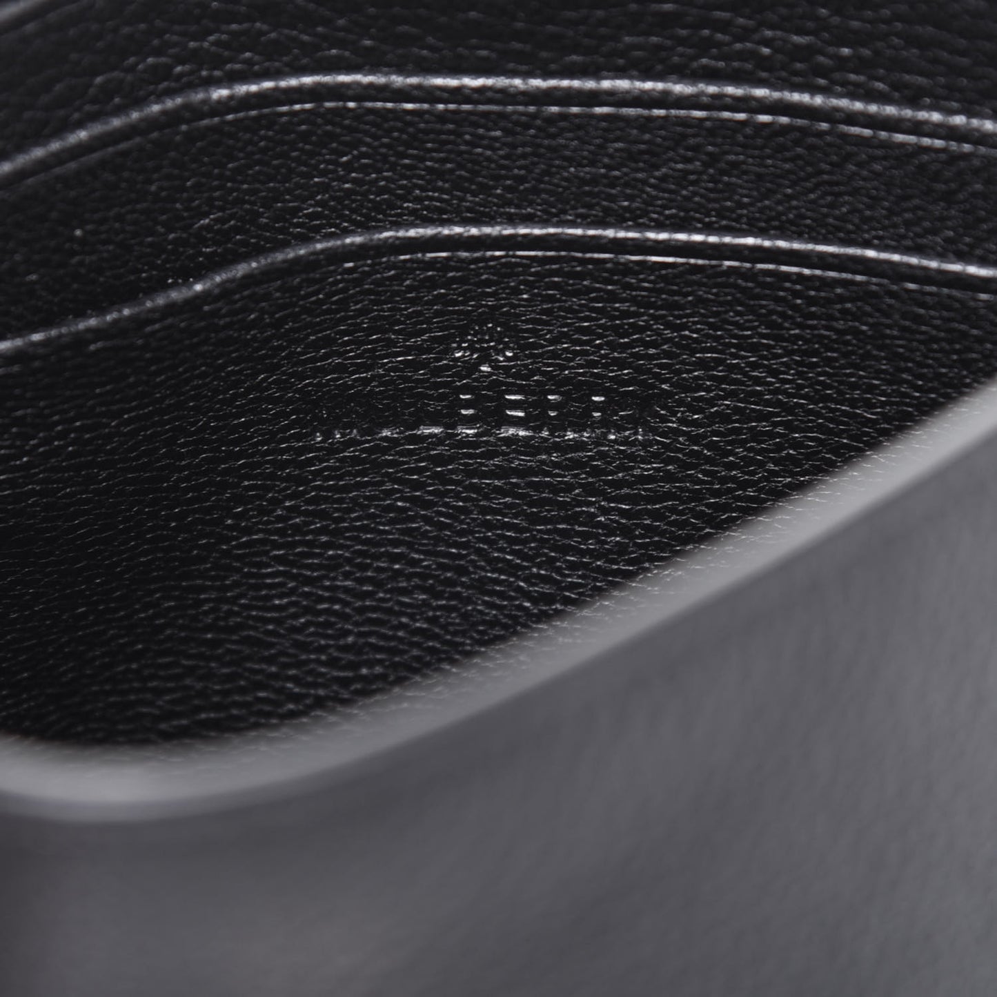 Classic Grain Calfskin Mini Lily Black