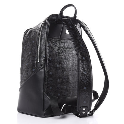 MCM Metallic Visetos Spot MD Backpack Silver Black 3 of 13