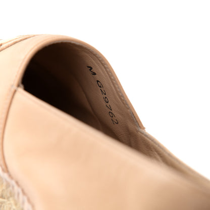Chanel Lambskin CC Espadrilles 37 Beige Black 10 of 11