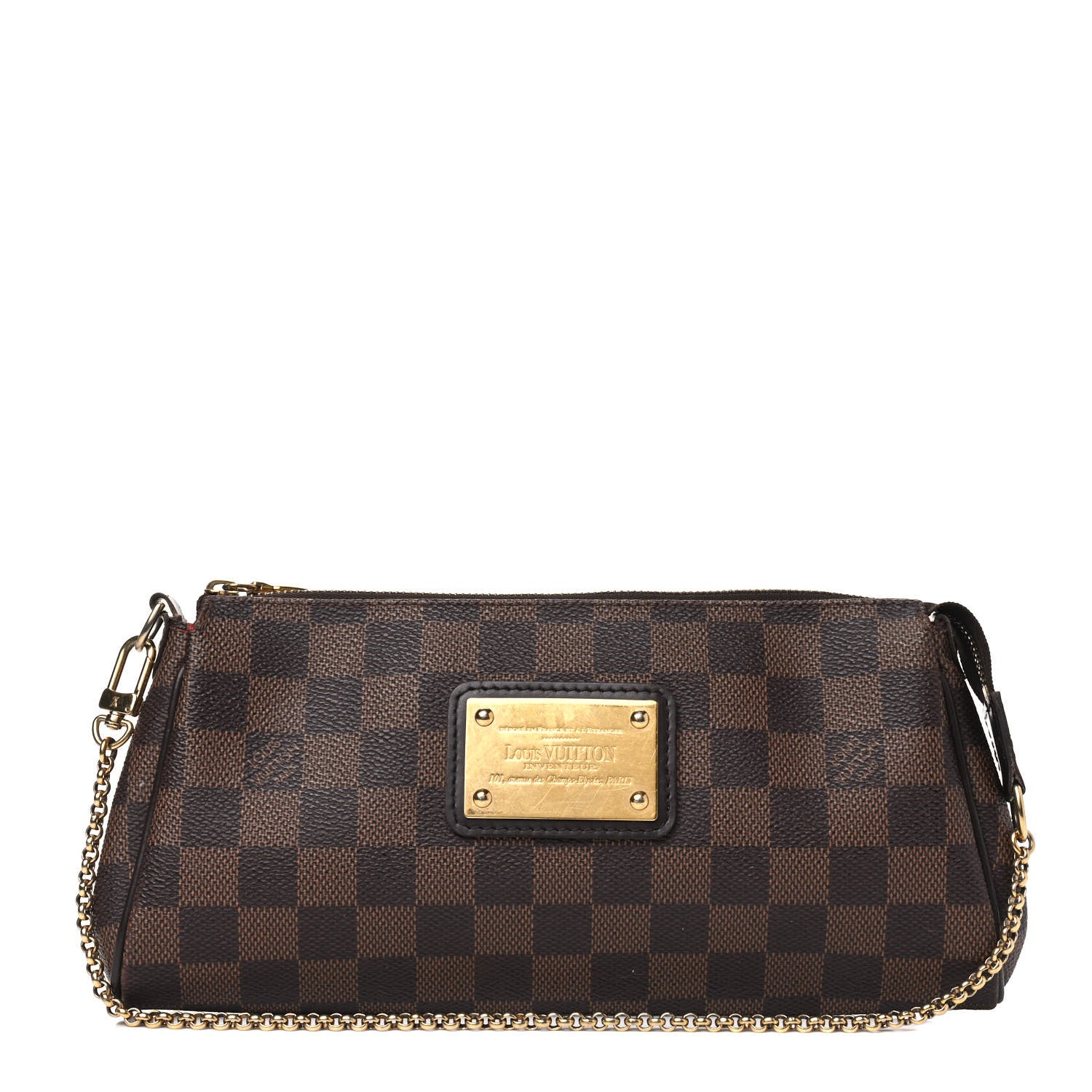 Louis Vuitton Damier Ebene Eva Clutch 1 of 11