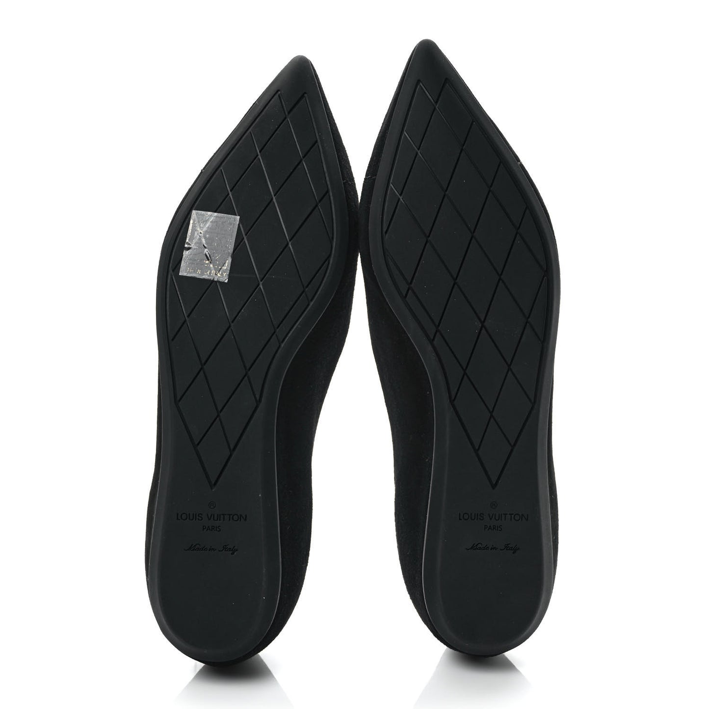 Suede Lock It Ballerina Flats 37 Black