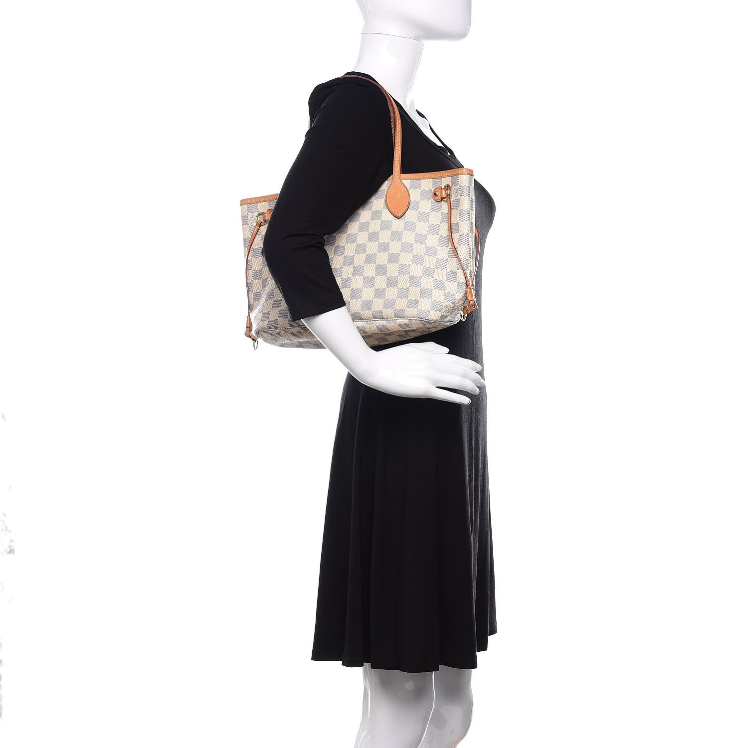 Louis Vuitton Damier Azur Neverfull PM 2 of 9