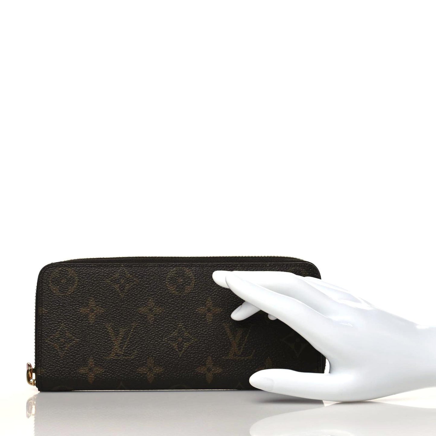 Monogram Clemence Wallet Rose Ballerine