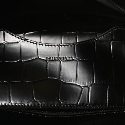 Balenciaga Semi Shiny Calfskin Crocodile Embossed Neo Classic Black Hardware S City Black 6 of 11