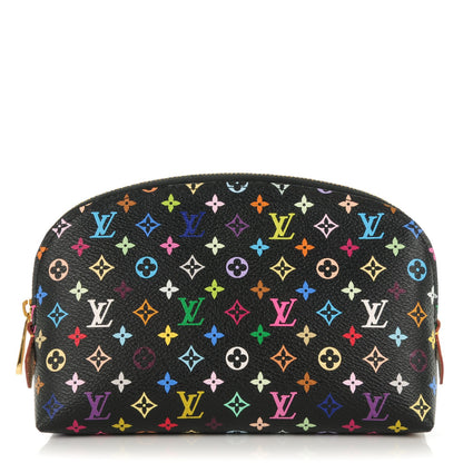 Louis Vuitton Monogram Multicolor Cosmetic Pouch Black Grenade 1 of 7
