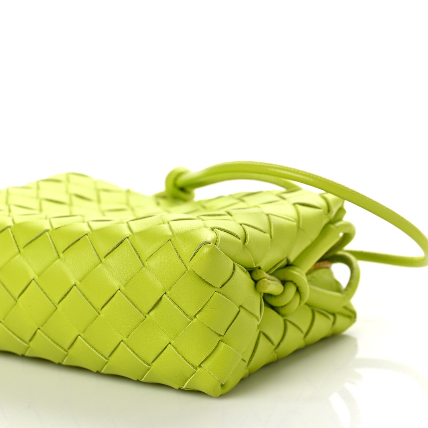 Bottega Veneta Nappa Intrecciato Mini Loop Camera Bag Acid Kiwi 8 of 8