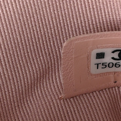 Chanel Quilted Chanel 19 Zip Card Holder Wallet Light Pink 7 of 7