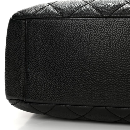 Chanel Caviar Quilted Petit Shopping Tote PST Black 12 of 13