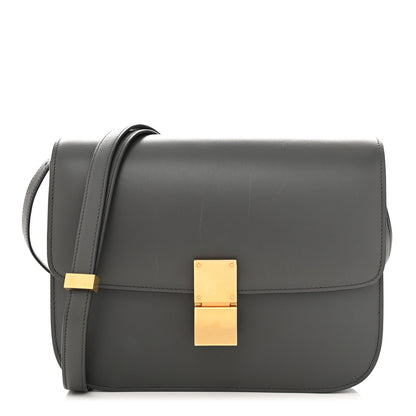 Celine Box Calfskin Medium Classic Box Flap Bag Zinc 1 of 12