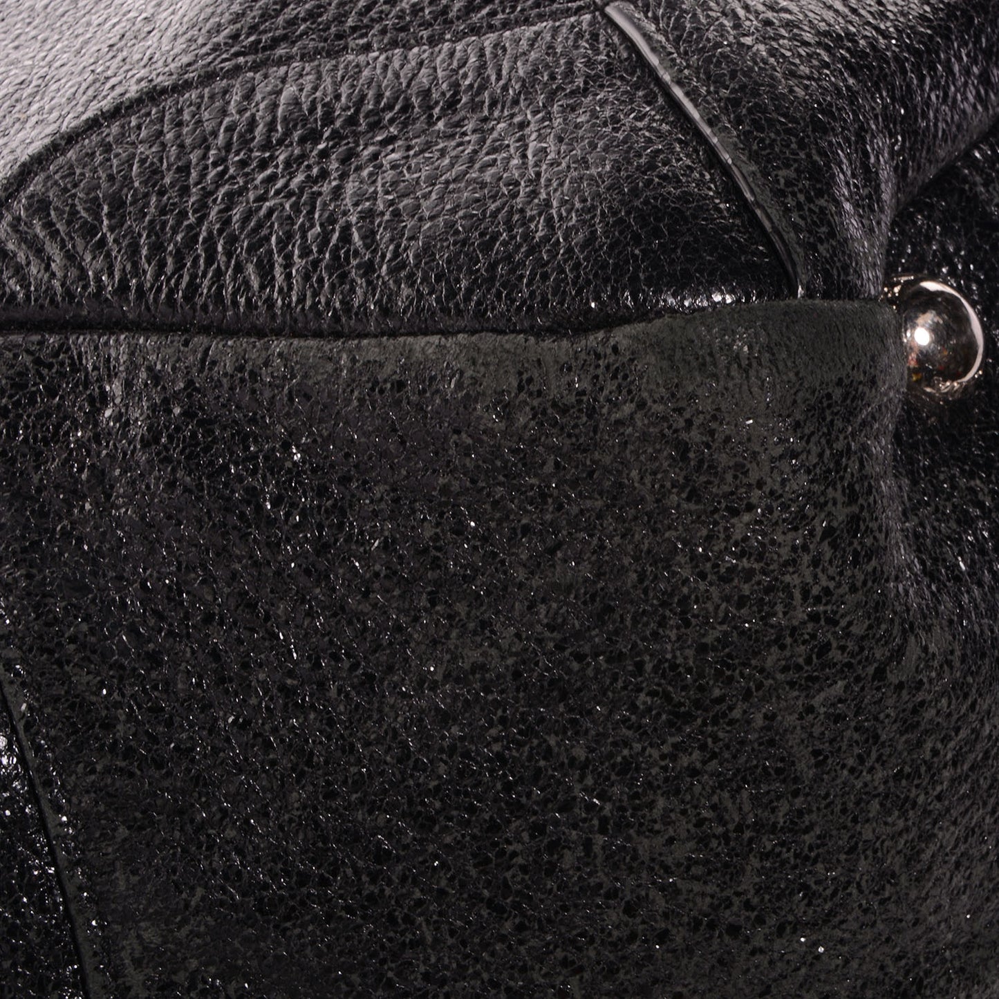 Cervo Lux Chain Shoulder Bag Nero Black