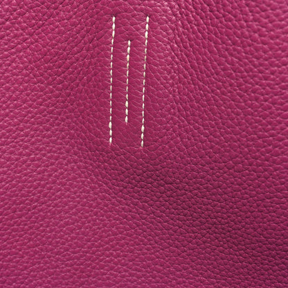 Hermes Taurillon Clemence Double Sens 36 Reversible Tote Marron Tosca 10 of 15