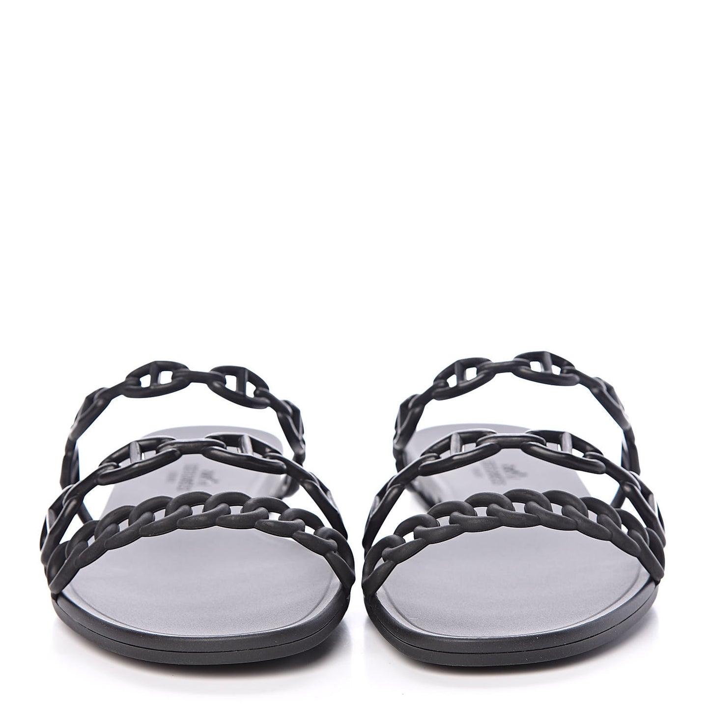 Rubber Chaine d'Ancre Rivage Sandals 37 Black
