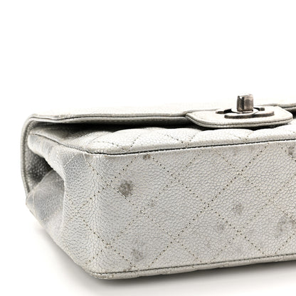 Chanel Metallic Caviar Quilted Mini Rectangular Flap Silver 9 of 12