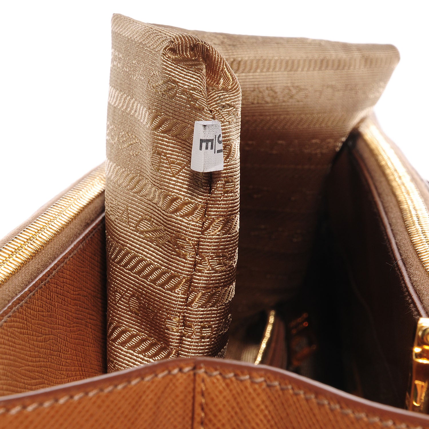 Prada Saffiano Lux Extra Large Galleria Double Zip Tote Caramel 9 of 11