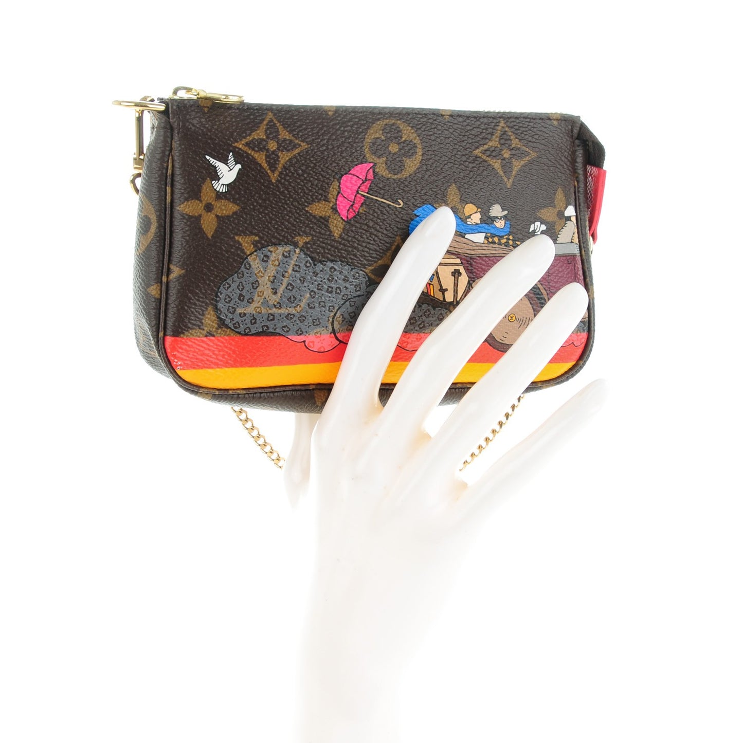Monogram 2015 Christmas Animation Mini Pochette Accessories