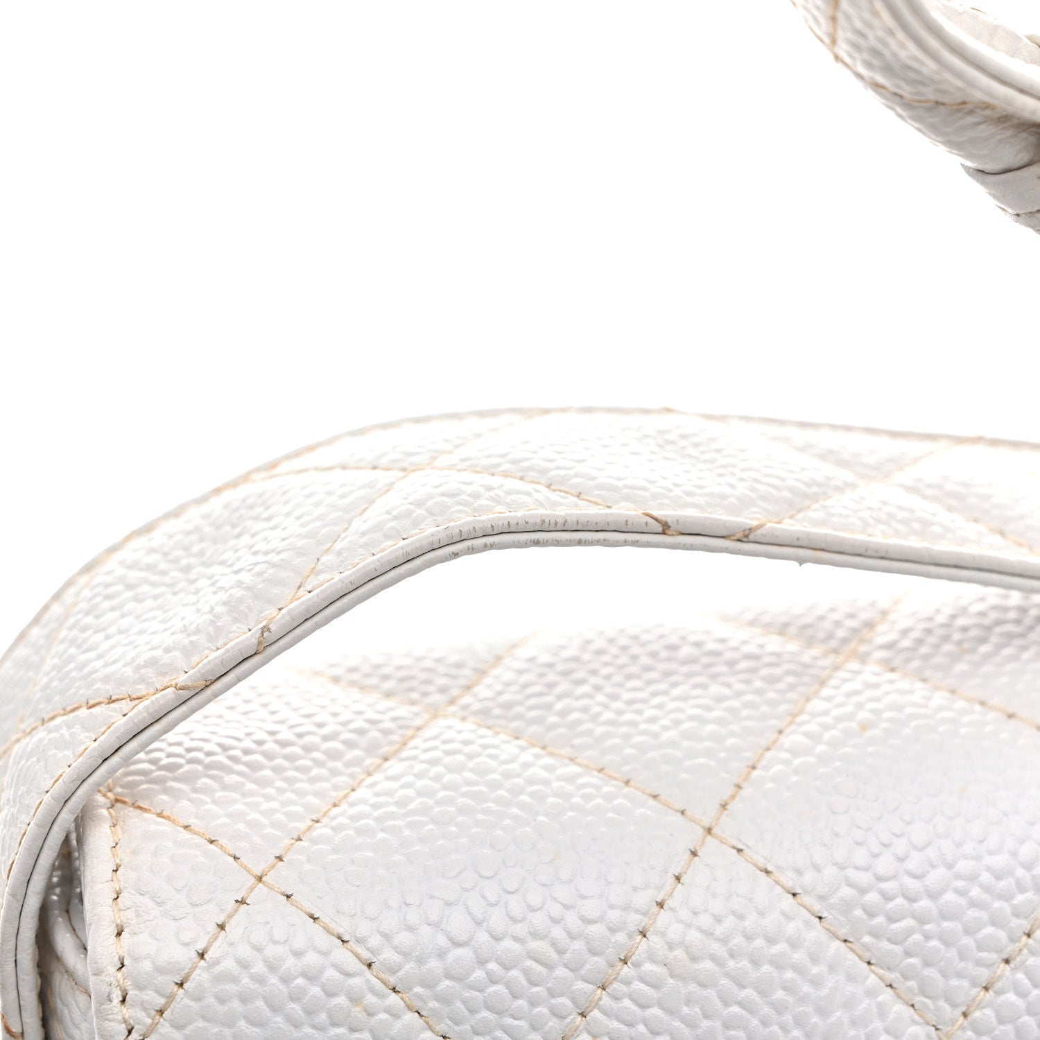 Chanel Caviar CC Shoulder Bag White 14 of 16
