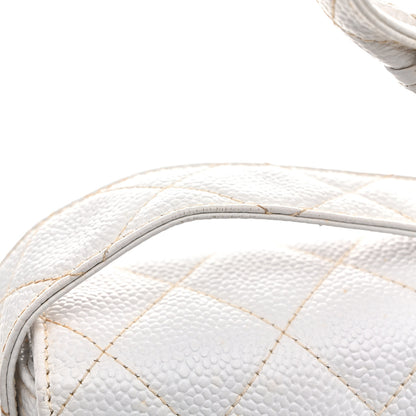 Chanel Caviar CC Shoulder Bag White 14 of 16