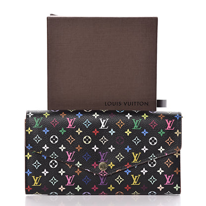 Louis Vuitton Monogram Multicolor Sarah Wallet NM Black Grenade 7 of 7
