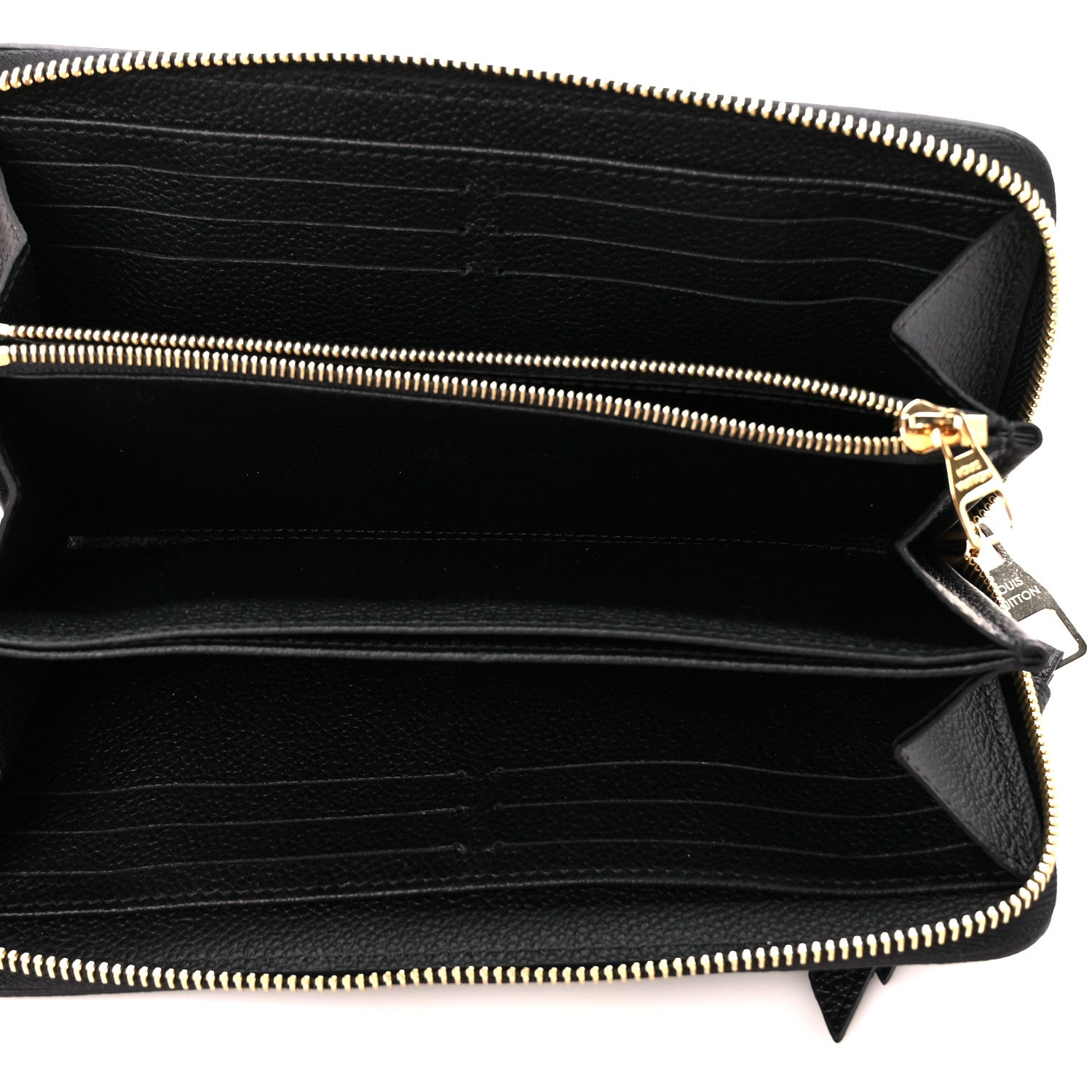 Louis Vuitton Empreinte Monogram Giant Zippy Wallet Black Beige 5 of 9