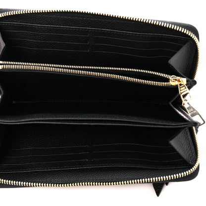Louis Vuitton Empreinte Monogram Giant Zippy Wallet Black Beige 5 of 9