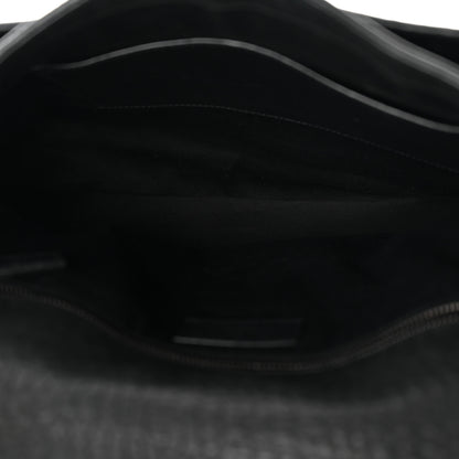 Saint Laurent Grained Lambskin Monogram Large Niki Chain Satchel Black 5 of 13