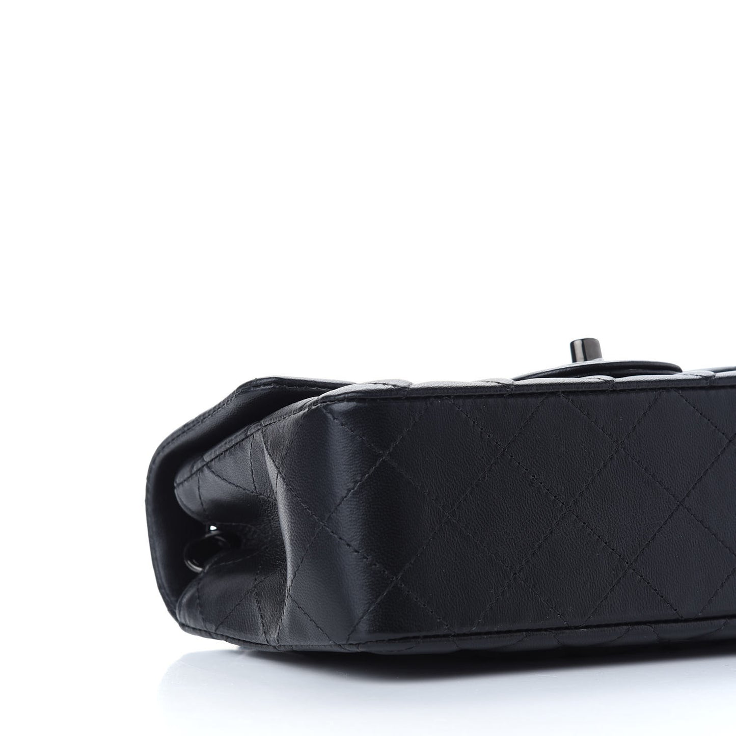 Lambskin Quilted Mini Rectangular Flap So Black