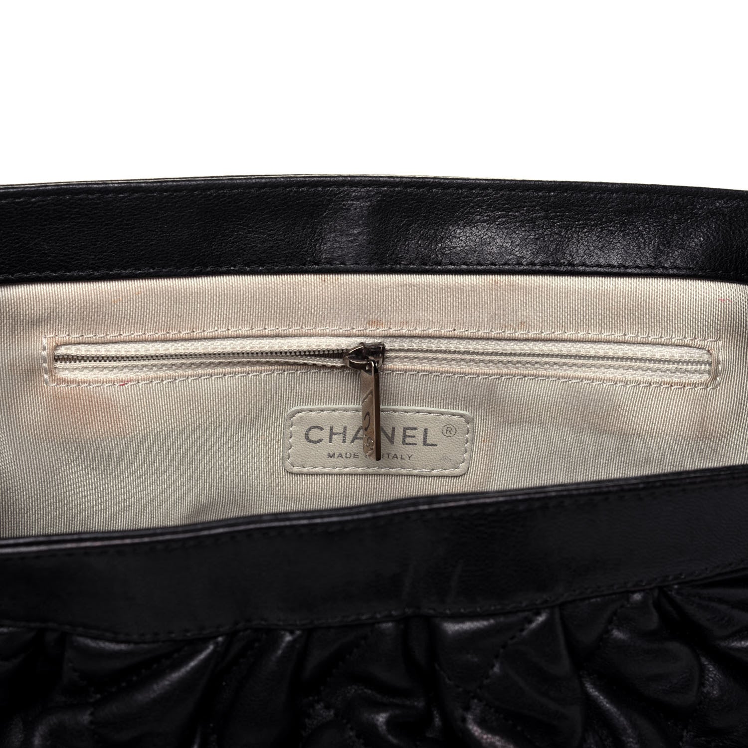 Chanel Washed Lambskin Quilted Mini Chain Around Flap Black 9 of 12