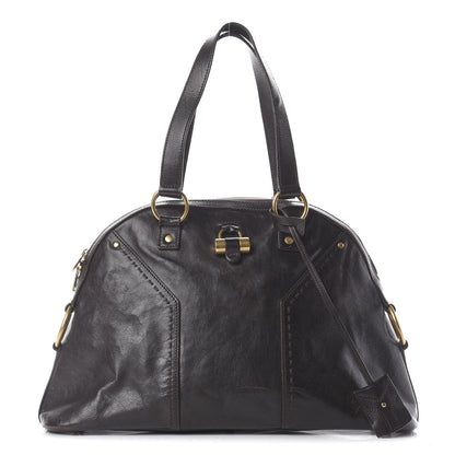 Saint Laurent Calfskin Large Muse Dark Brown 1 of 9