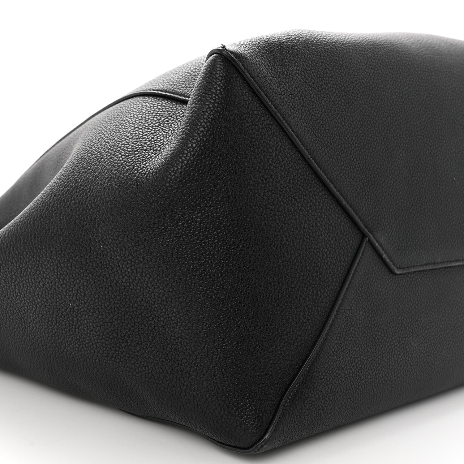 Celine Soft Grained Calfskin Medium Belt Cabas Phantom Black 8 of 18