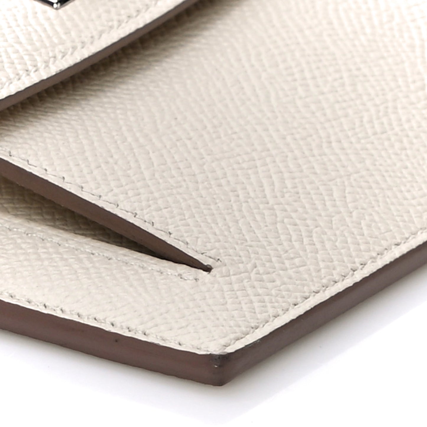 Epsom Kelly Pocket Compact Wallet Craie