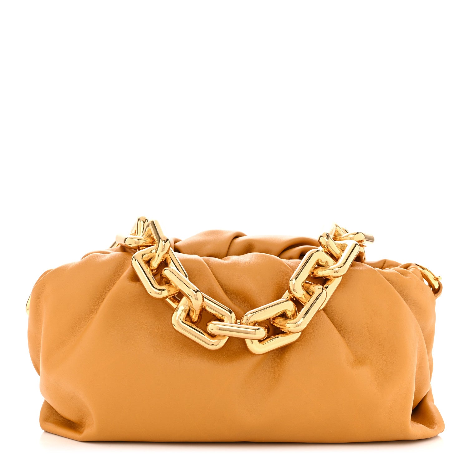 Bottega Veneta Calfskin The Pouch Chain Ocra 1 of 11