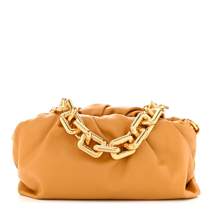 Bottega Veneta Calfskin The Pouch Chain Ocra 1 of 11