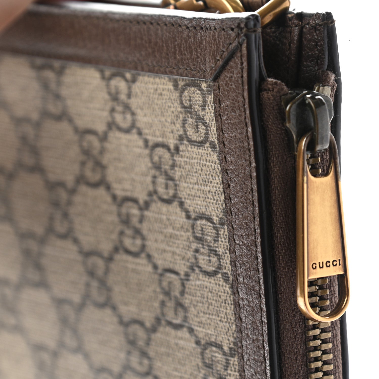 Gucci X DISNEY GG Supreme Monogram Web Three Little Pigs Ophidia Documents Holder Beige New Acero 7 of 9