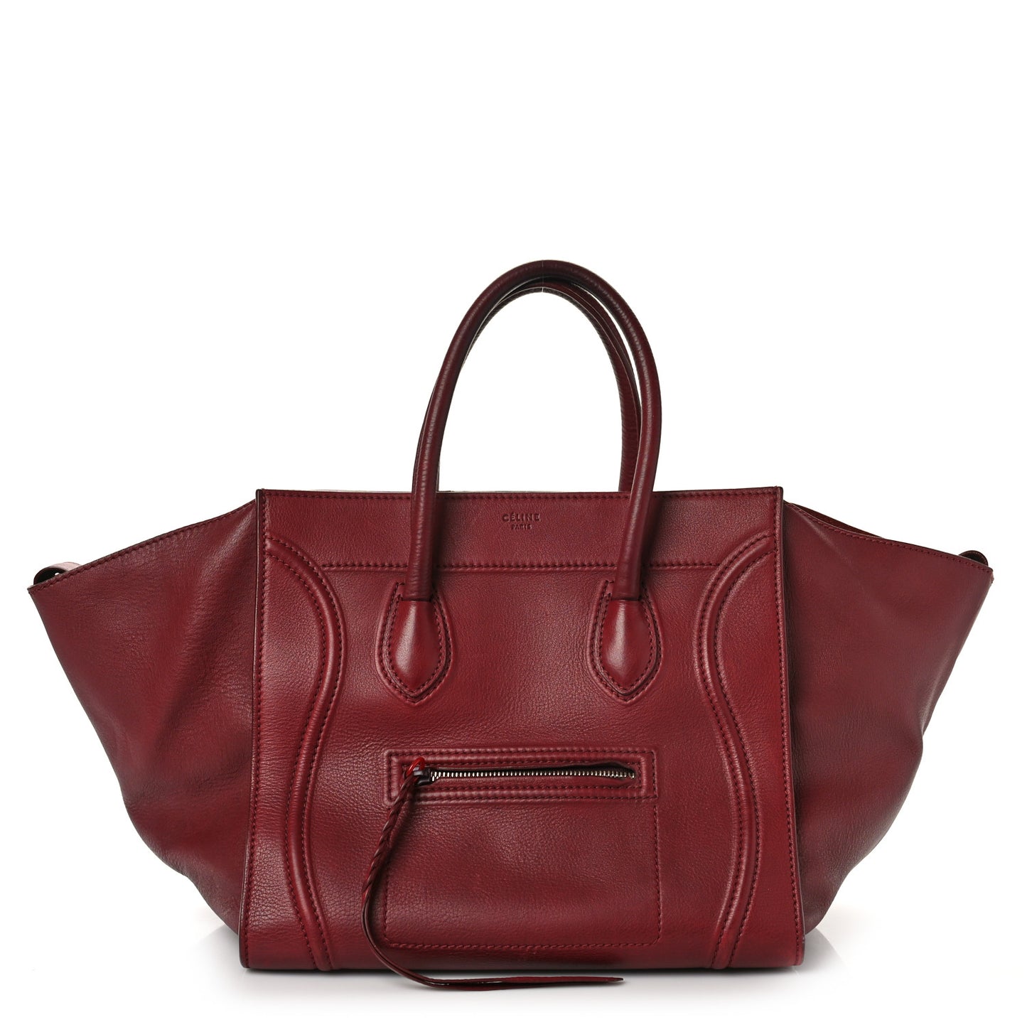 Baby Grained Calfskin Medium Phantom Luggage Carmin