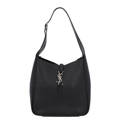 Saint Laurent Smooth Calfskin Small Le 5 A 7 Soft Hobo Black 1 of 11