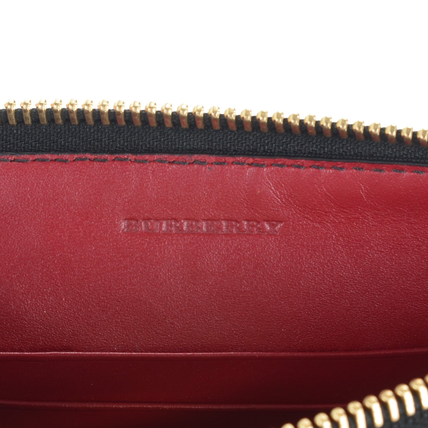 Signature Grain Calfskin Check Embossed Peyton Crossbody Clutch Bag Military Red