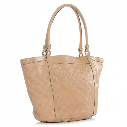 Gucci Guccissima D Gold Medium Tote Tan 3 of 7