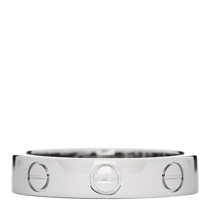 Cartier Platinum 3.5mm LOVE Wedding Band Ring 48 4.5 1 of 5